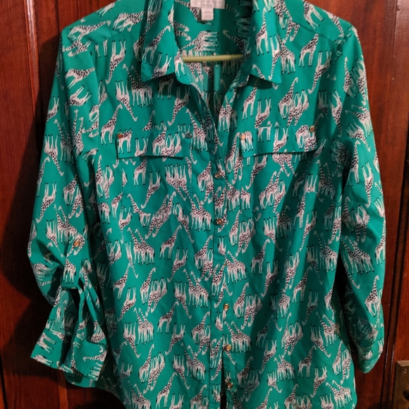 Charter Club Tops - Charter Club giraffe shirt